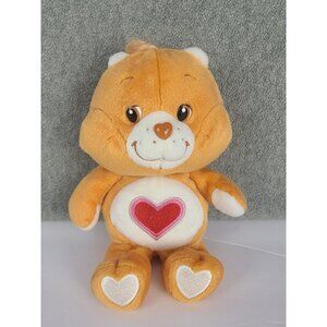 Care Bear Tenderheart Bear Stuffed Plush 9" Orange 2002